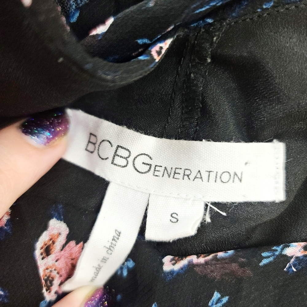 BCBGeneration Women's Floral Babydoll Dress Size S - Picture 5 of 6
